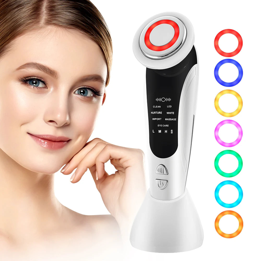 Appareil Lifting Visage 7 en 1 – Anti-Âge, Raffermissant & Éclat de la Peau
